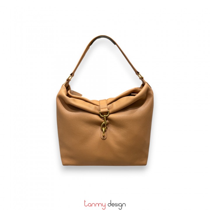 Túi NEW KATIE có dây đeo chéo be vàng